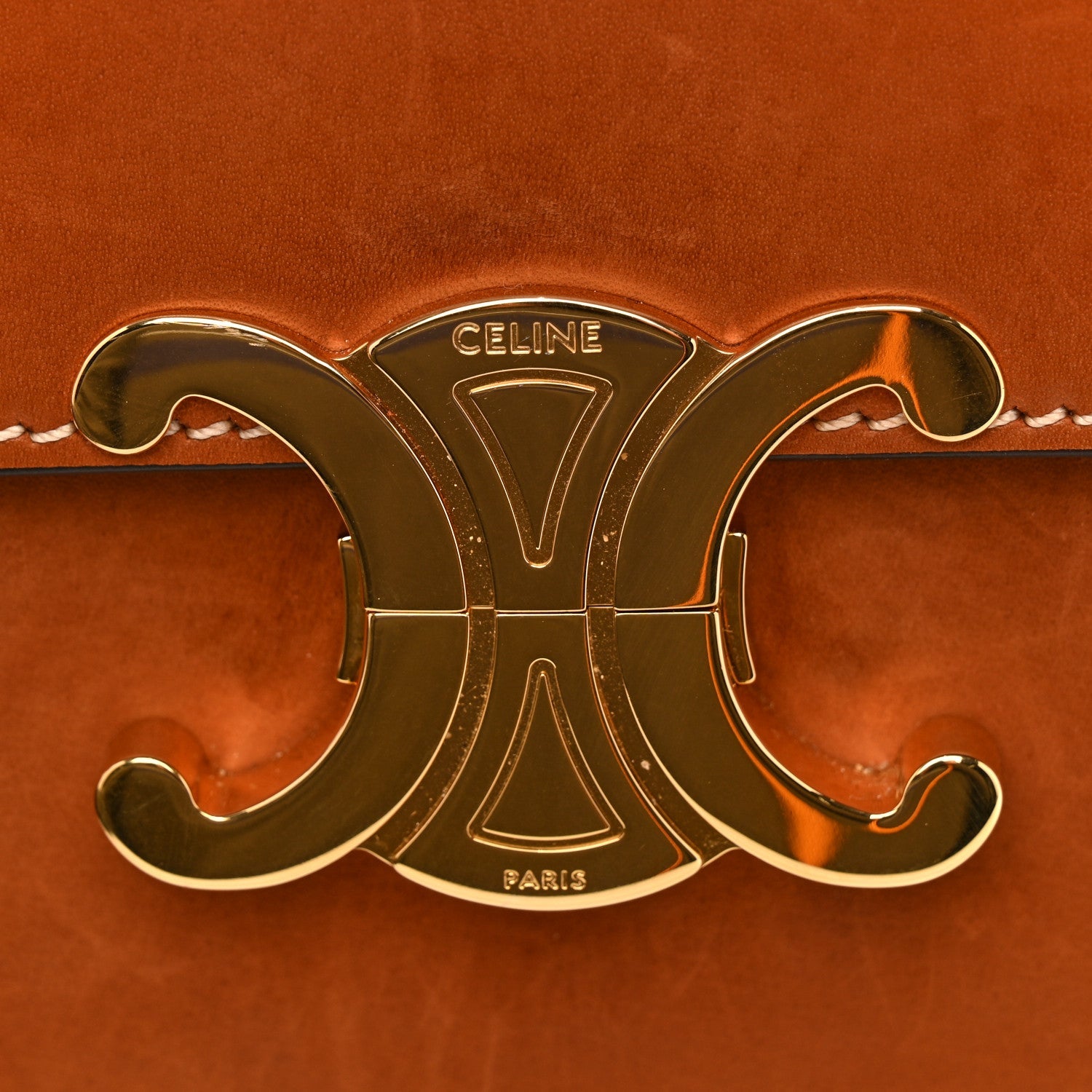 Natural Calfskin Medium Triomphe Tan