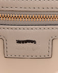 Ancora Calfskin Web Small Jackie Shoulder Bag Light Grey
