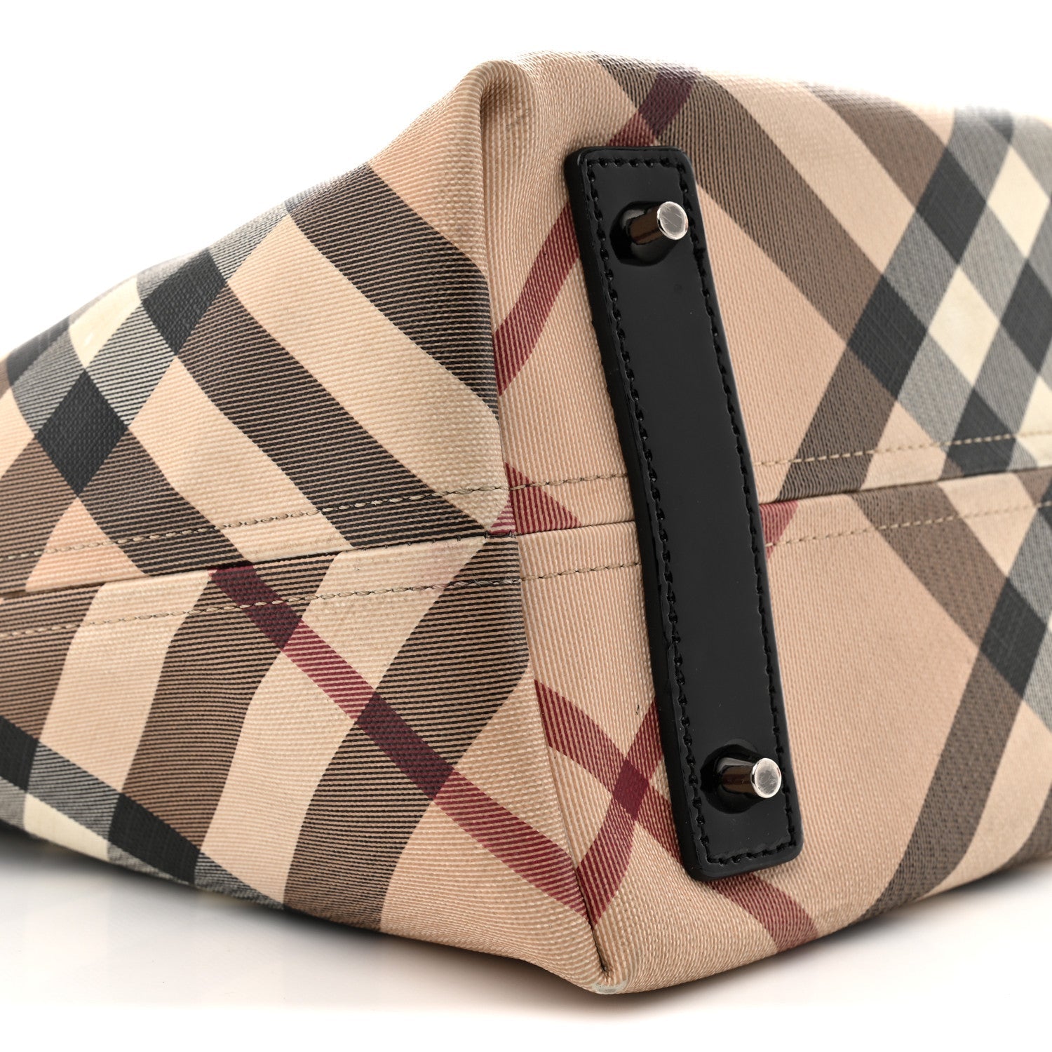 Supernova Check Small Nickie Tote Black