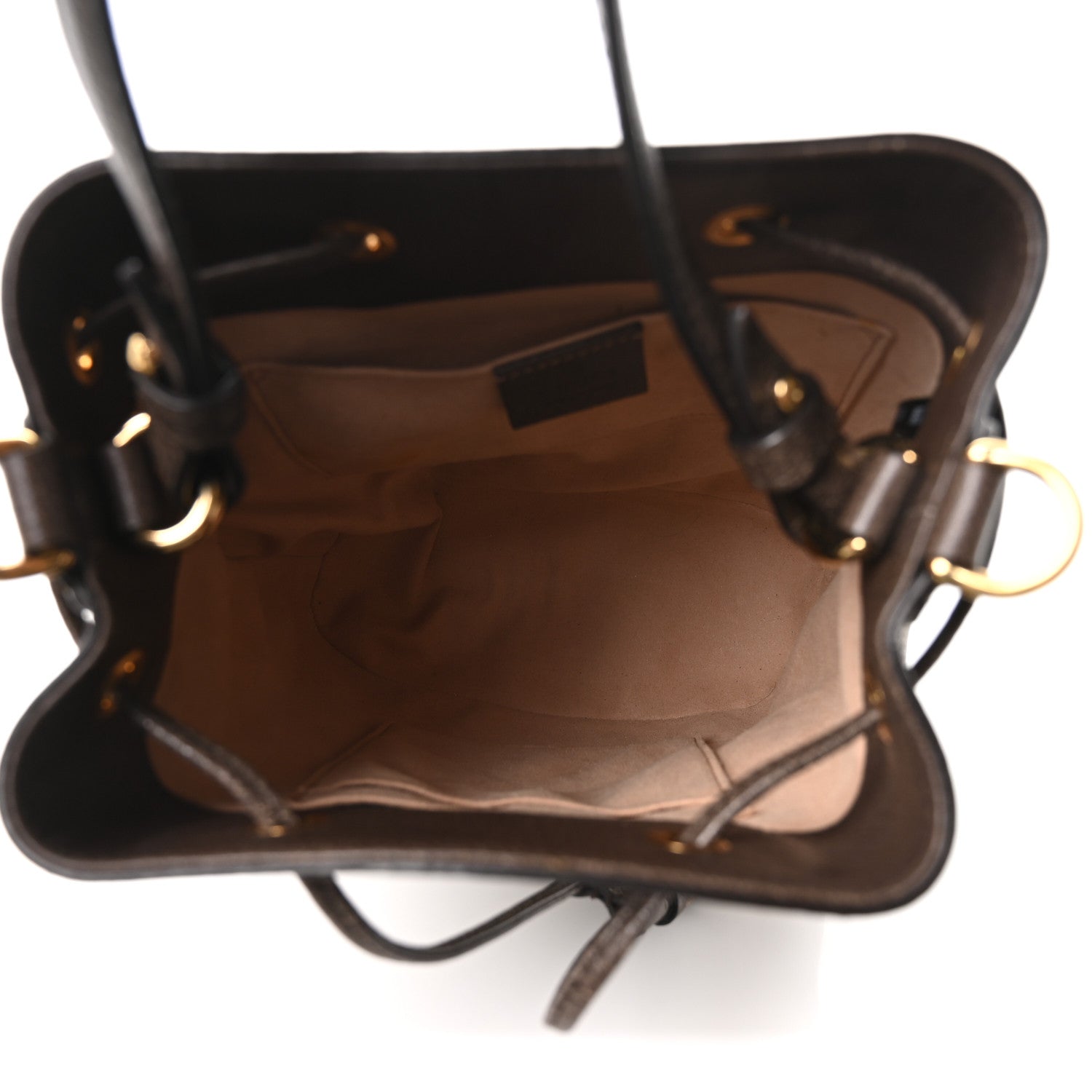 GG Supreme Monogram Web Small Ophidia Bucket Bag Brown
