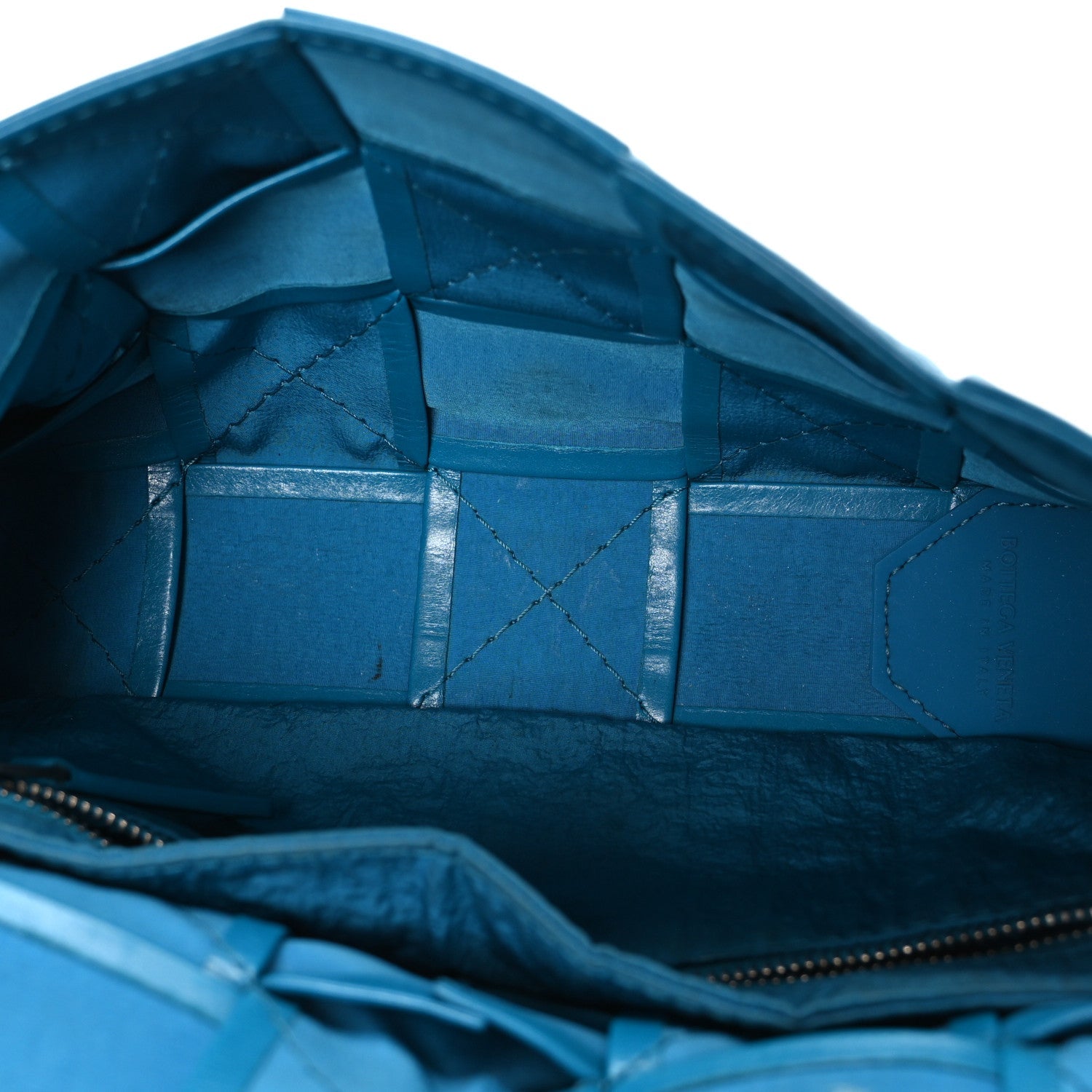 Paper Calfskin Maxi Intreccio Cassette Crossbody Bag Blaster