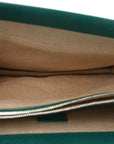 Calfskin Blooms Print Medium Dionysus Shoulder Bag Bright Emerald Multicolor