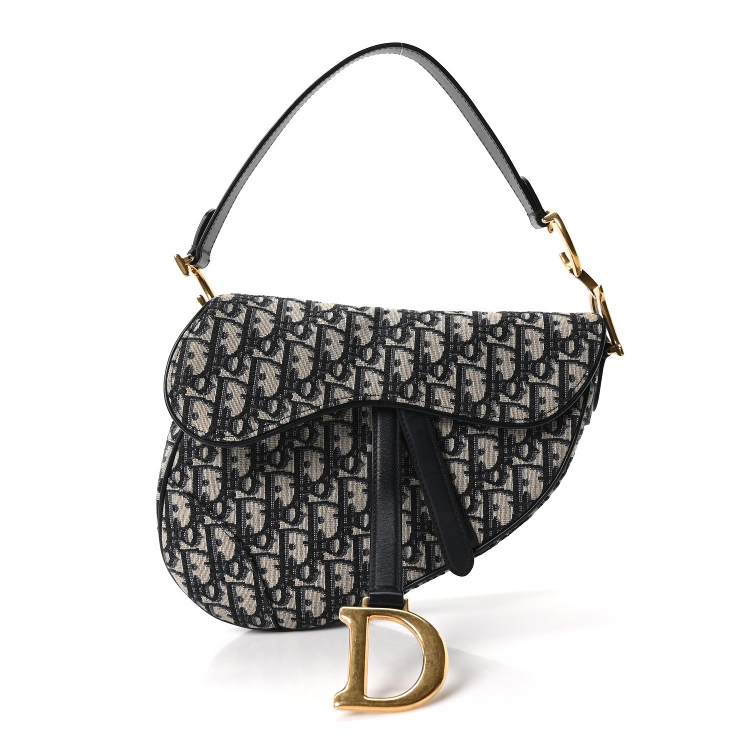 Oblique Saddle Bag Blue