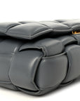 Nappa Maxi Intreccio Padded Cassette Crossbody Bag Thunder
