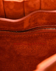 Suede Maxi Intrecciato Padded Chain Cassette Crossbody Bag Maple