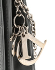 Lambskin Cannage Lady D1OR Convertible Clutch Grey