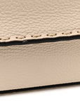 Cuoio Romano Selleria Chamois Medium Peekaboo I SEE U Satchel White