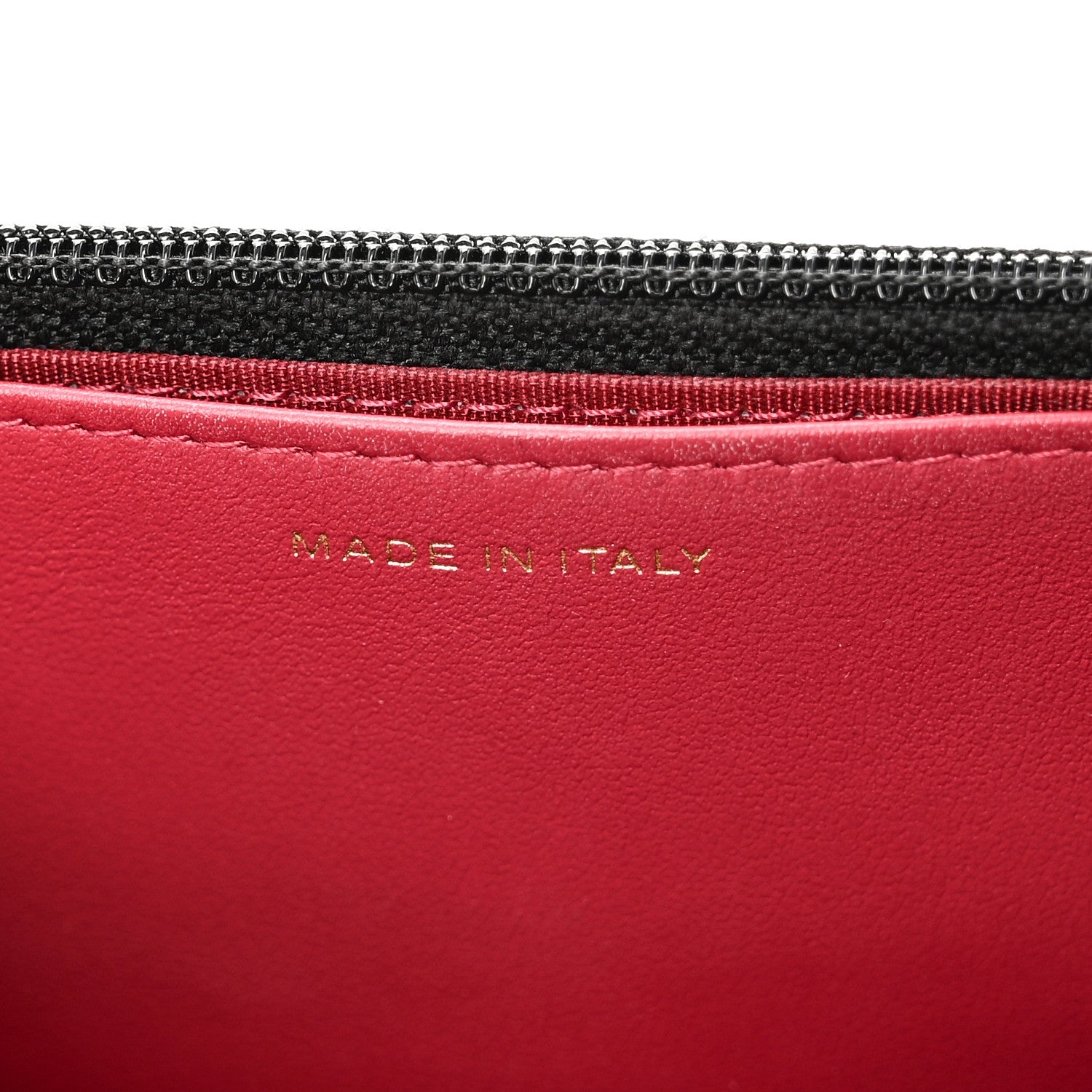 Lambskin Quilted CHNL 19 Wallet On Chain WOC Black