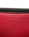 Lambskin Quilted CHNL 19 Wallet On Chain WOC Black