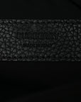Nylon Jacquard Check Belt Bag Black