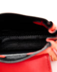 Suede Crystal Studded Micro La Medusa Bag Orange
