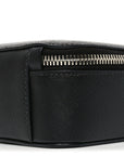 Saffiano Travel Medium Brique Crossbody Bag Black