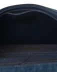 Denim Quilted CHNL 19 Wallet On Chain WOC Blue