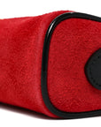 Suede Patent Web Mini Ophidia Shoulder Bag Hibiscus Red Black