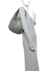Nappa Woven Hobo Aloe