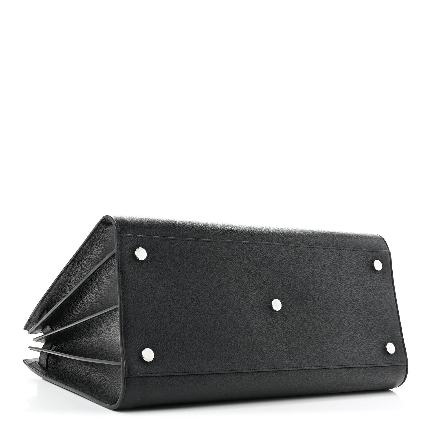 Grained Calfskin Large Sac De Jour Carryall Black
