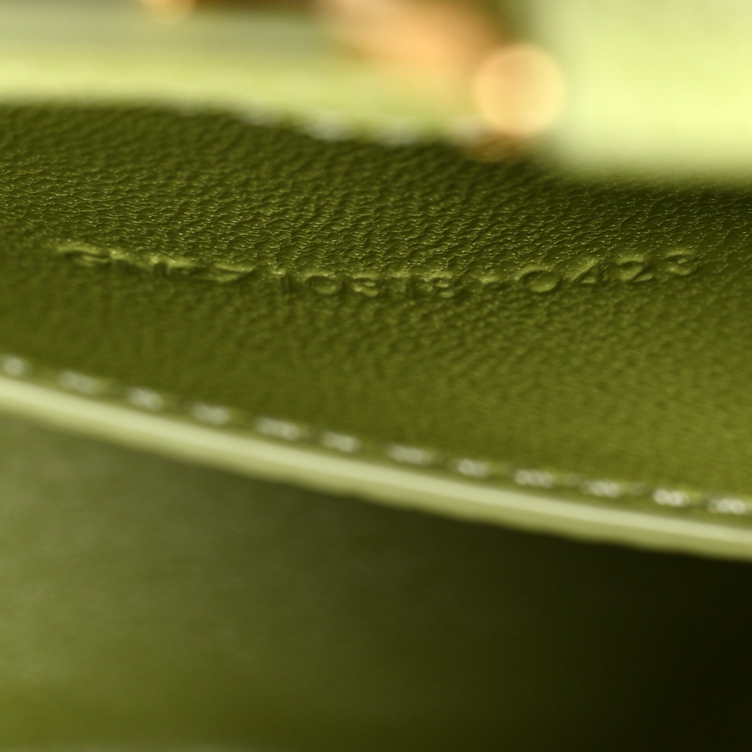 Calfskin Lizard Embossed Le 5 A 7 Mini Hobo Dull Lime