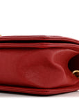 Lambskin Quilted Medium Boy Flap Red