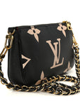 Empreinte Monogram Giant Multi Pochette Accessories Mini Pochette Black Beige