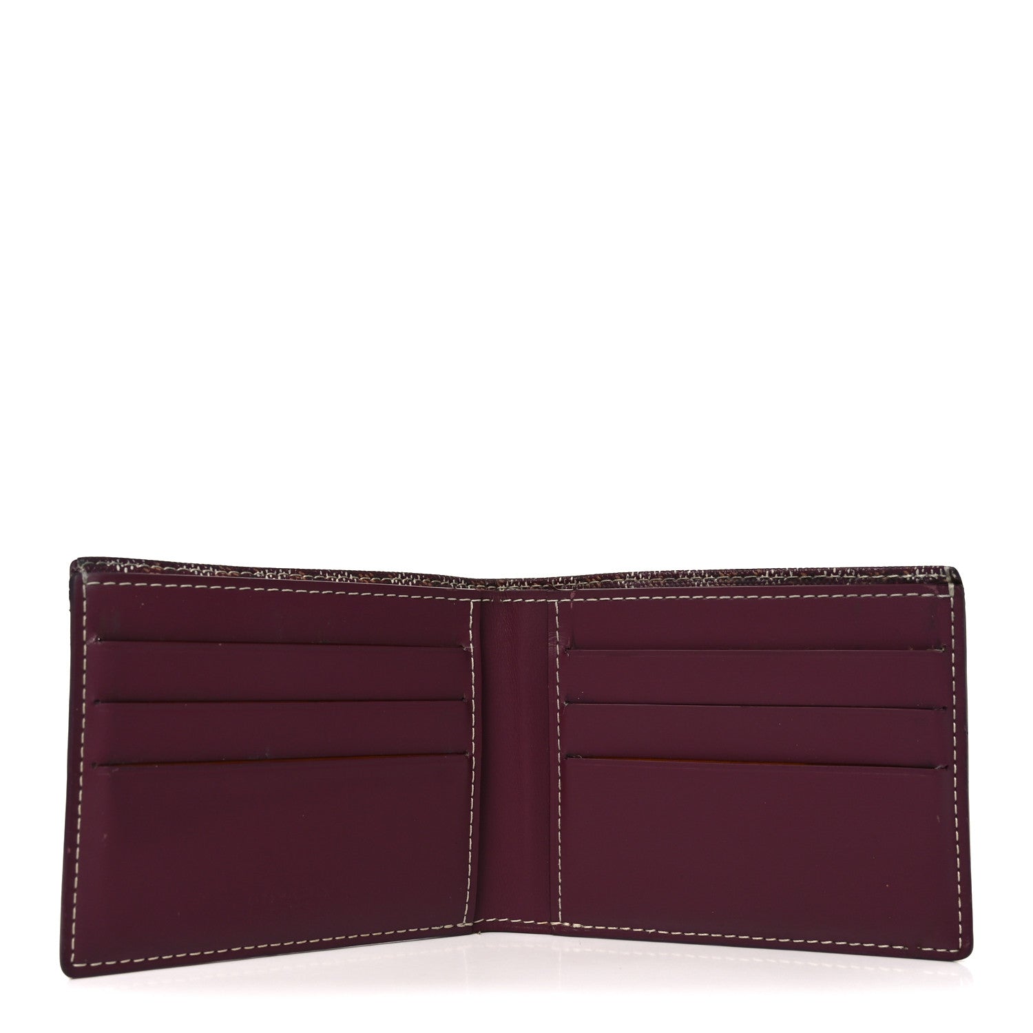 Goyardine Bi-Fold Victoire PM Wallet Burgundy