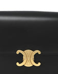 Shiny Calfskin Medium Triomphe Black