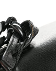 Calfskin Medium Monogram Monochrome Sunset  Black