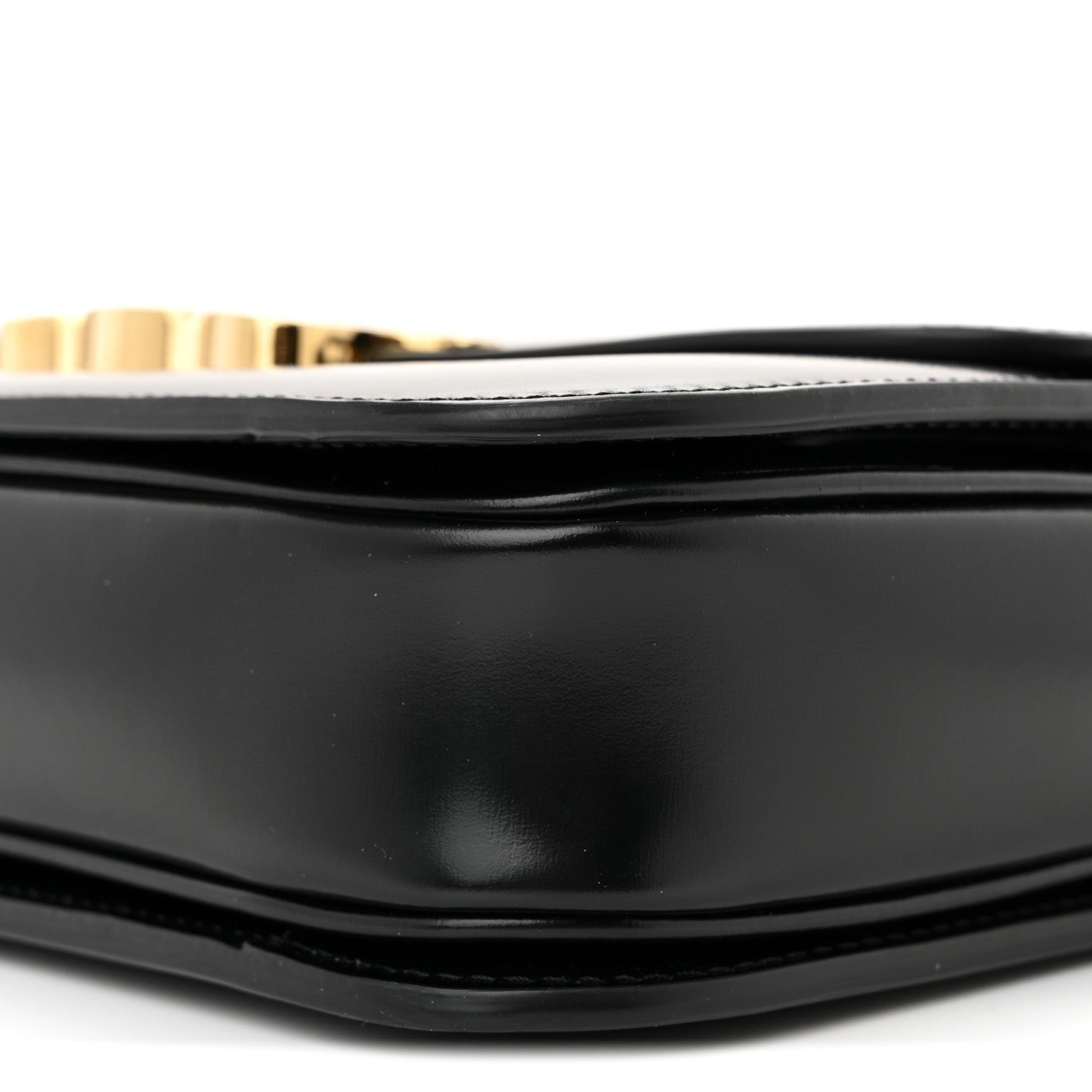Shiny Calfskin Medium Triomphe Black