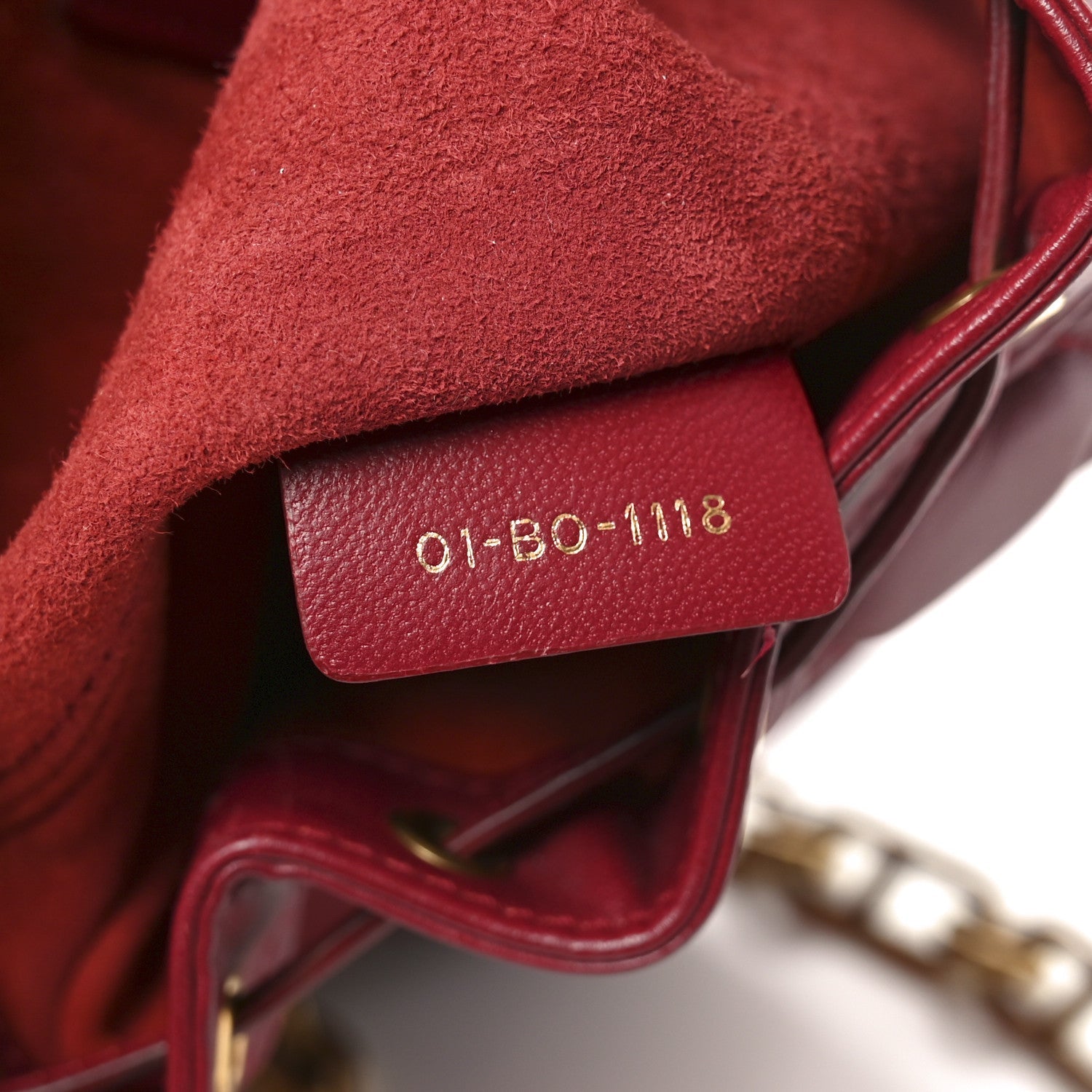 Lambskin Cannage Miss D1OR Bucket Bag Cherry Red