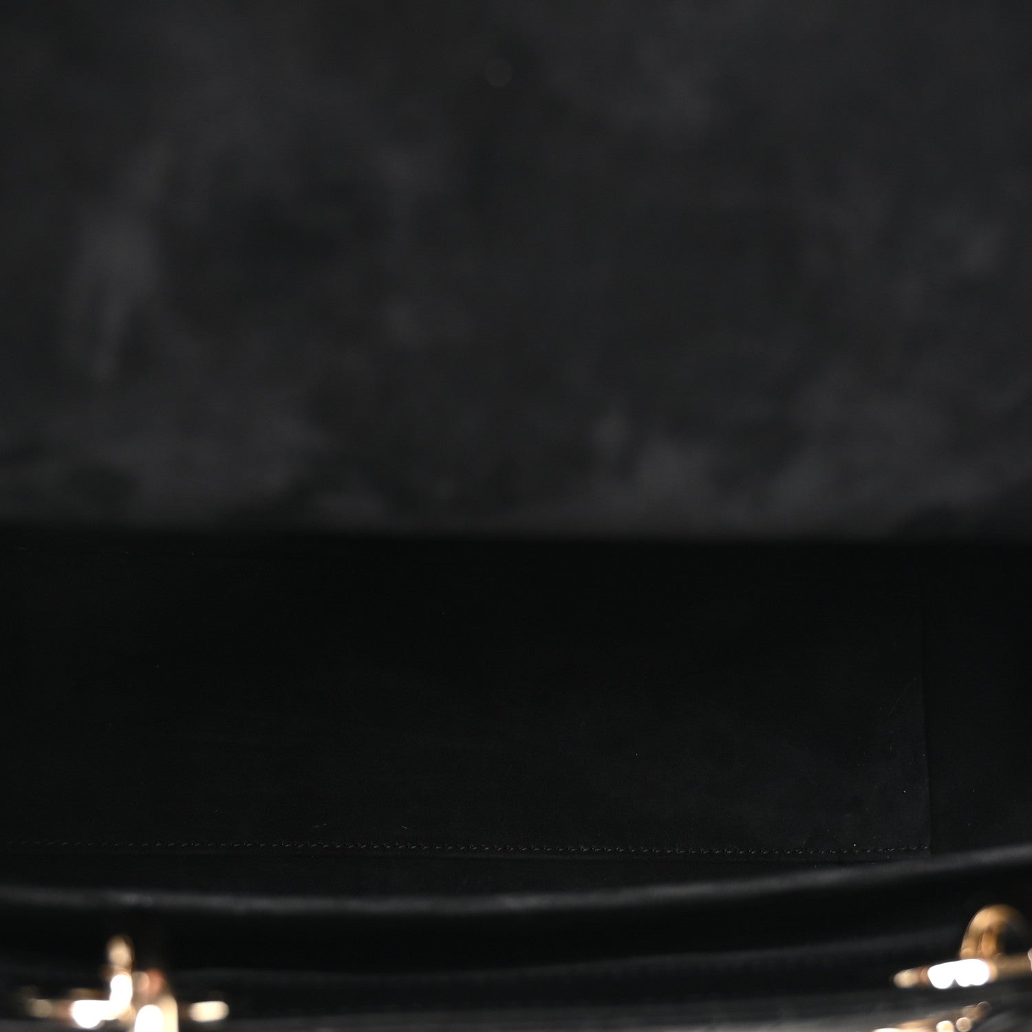 Lambskin Cannage Large Lady D1OR Black