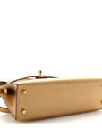 Metallic Chevre Chamkilight Mini Kelly Sellier 20 Dore
