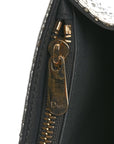 Snakeskin D1ORama Wallet on Chain Pouch Silver
