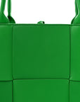 Nappa Maxi Intrecciato Medium Arco Tote Parakeet