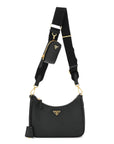 Saffiano Lux Re-Edition 2005 Shoulder Bag Black