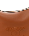 Supple Calfskin Medium Triomphe Heloise Shoulder Bag Tan