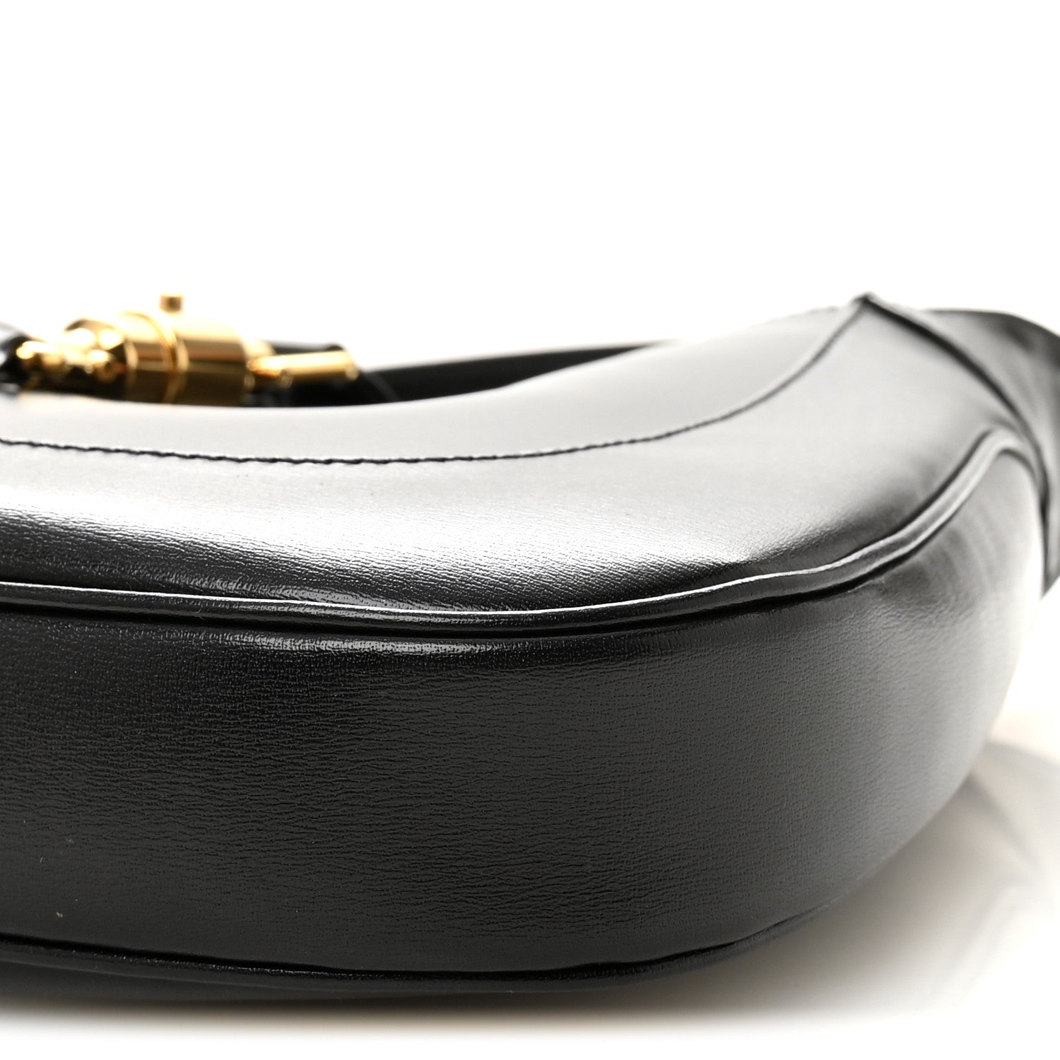 Boarded Dyana Lux Calfskin Small Jackie 1961 Hobo Black