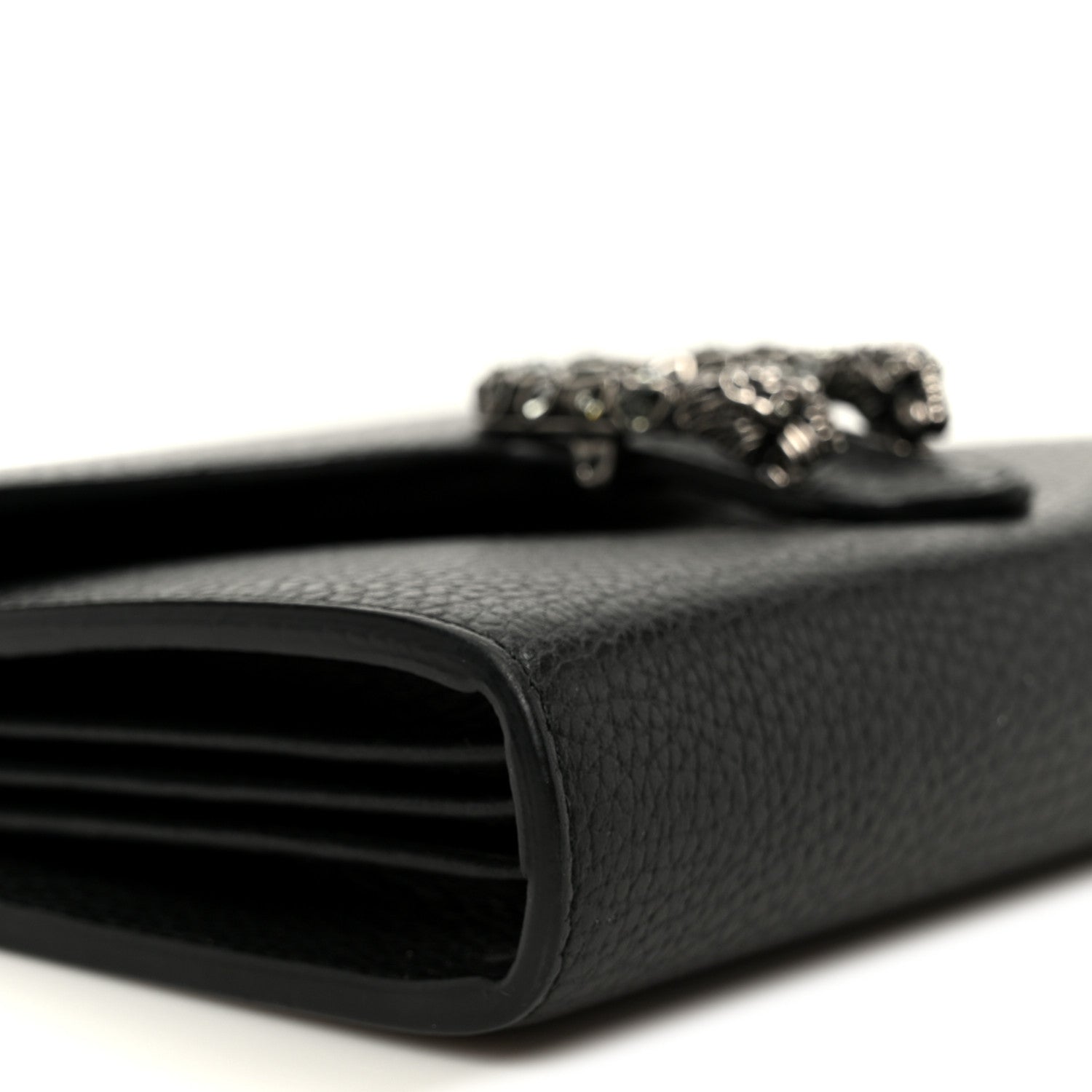 Calfskin Mini Dionysus Chain Wallet Black
