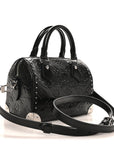 Calfskin Monogram Saga Speedy Trunk 20 Black