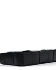 Calfskin Maxi Intrecciato Cassette Pouch On Strap Black
