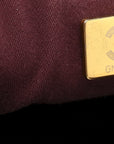 Caviar Quilted Small CHNL 25 Handbag Burgundy