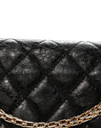 Aged Calfskin Quilted 2.55 Reissue 227 Flap Black
