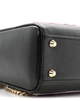 Calfskin Beaded Mini Lady D1OR Black