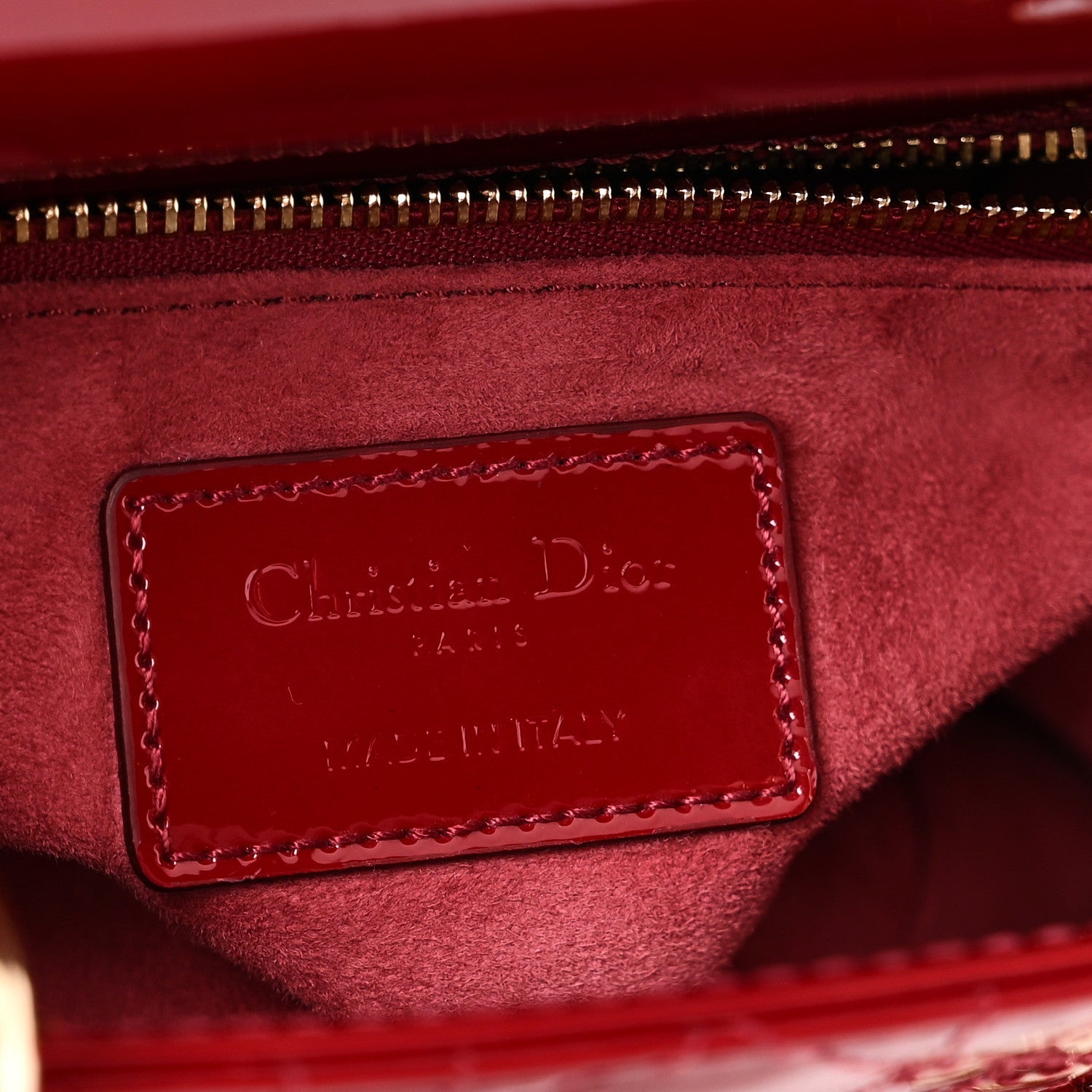 Patent Cannage Small Lady D1OR Cherry Red