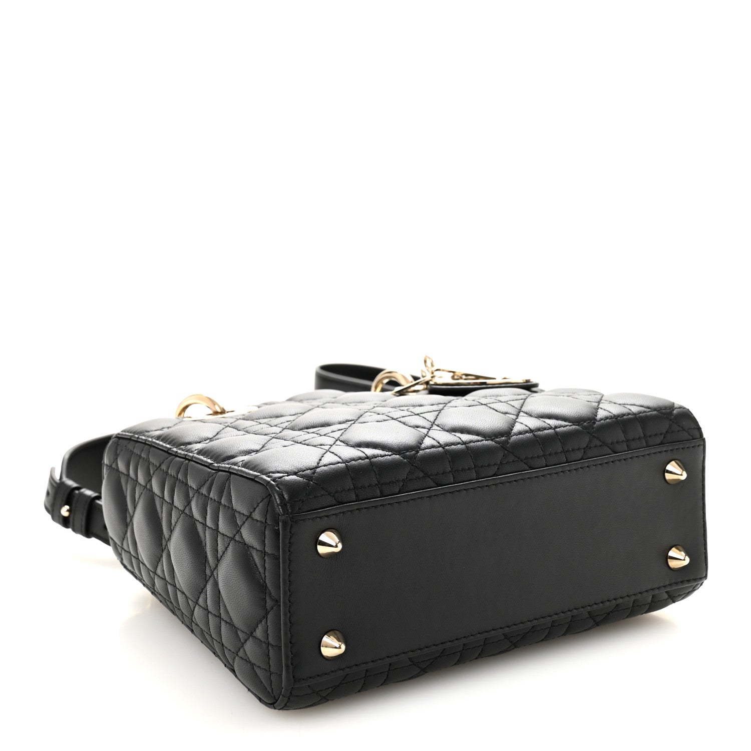 Lambskin Cannage Small My ABCD1OR Lady D1OR Black