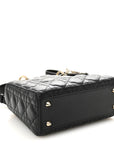 Lambskin Cannage Small My ABCD1OR Lady D1OR Black