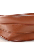 Box Calfskin Medium Bobby Flap Dark Tan