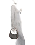 Triomphe Canvas Calfskin Ava Shoulder Bag Tan