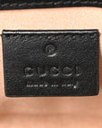Calfskin Matelasse Aria Super Mini GG Marmont Shoulder Bag Black