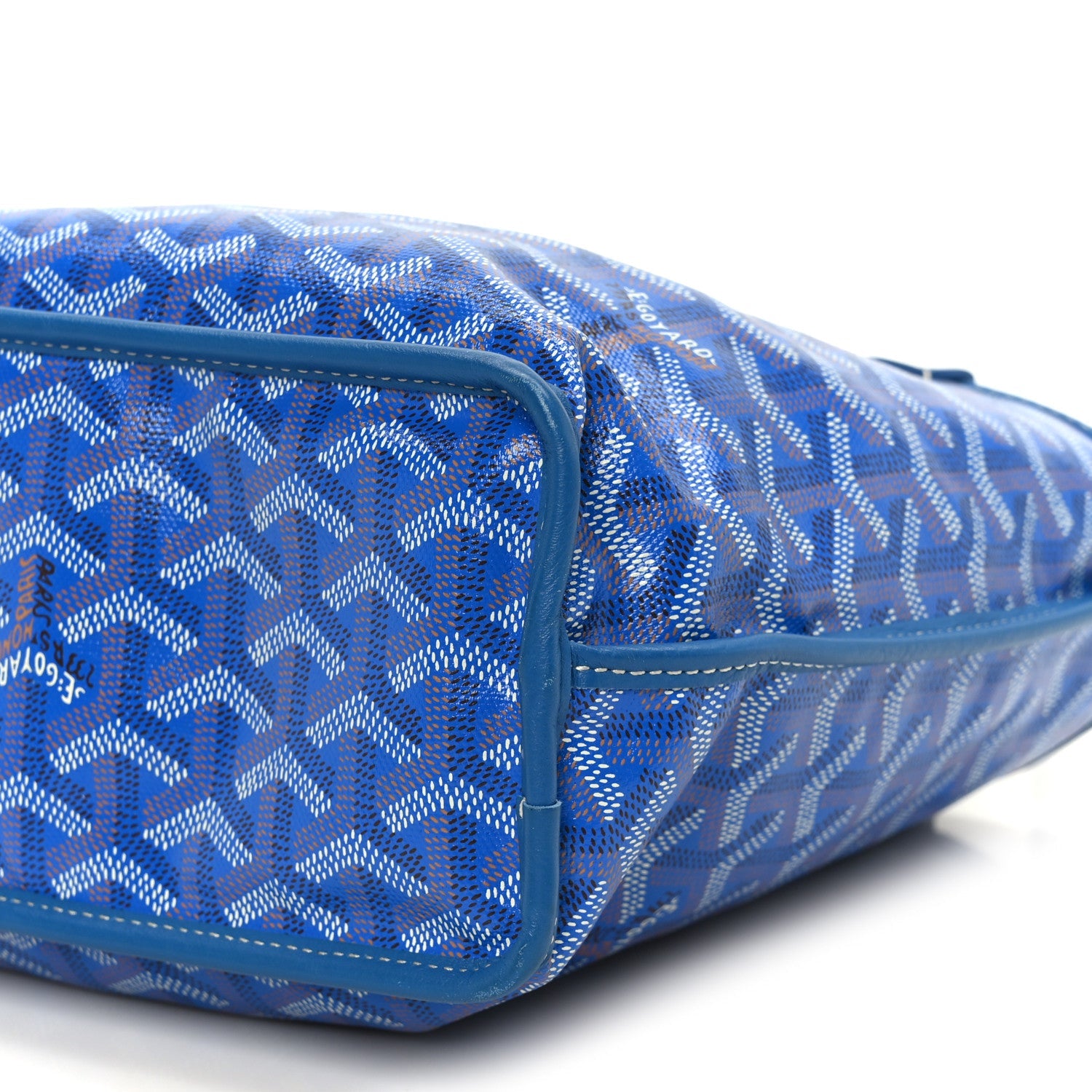 Goyardine Reversible Mini Anjou Sky Blue
