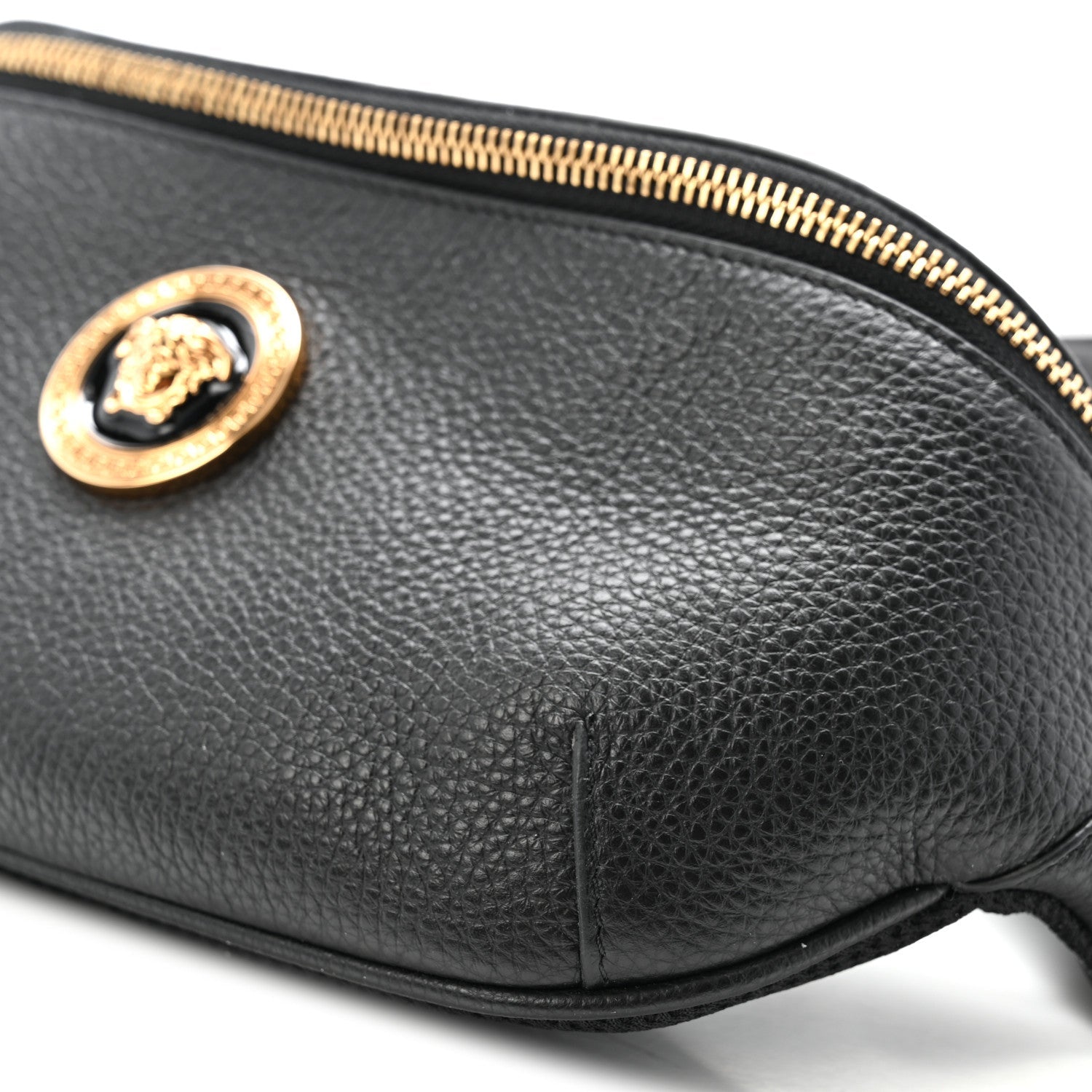 Grained Calfskin Vanitas Medea Belt Bag Black