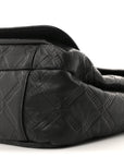 Calfskin Embossed Medusa Messenger Bag Black